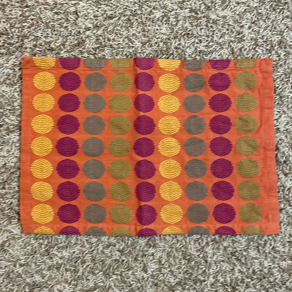 Crate & Barrel Avanti Placemat - Orange - Set of 2